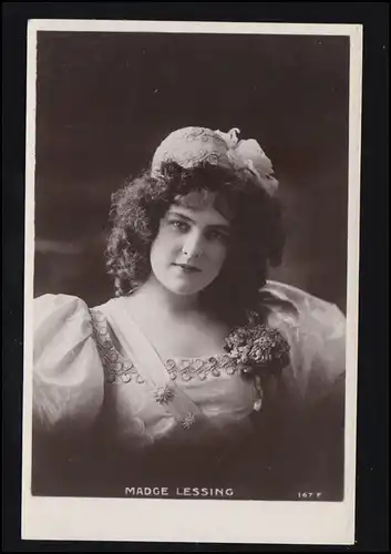 Photo AK Actrice anglaise Madge Lessing, inutilisé