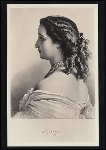 AK Impératrice Eugenie - épouse de Napoléon III, sans emploi