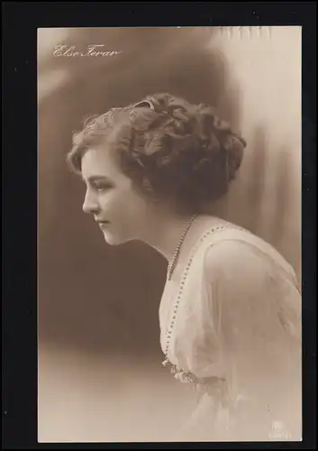 AK Schauspielerin Else Ferar, von HANNOVER 6.10.1911 nach Aachen