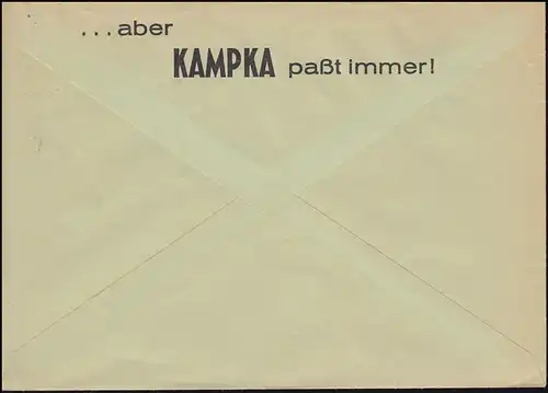 Landpost-Stempel 5521 Metterich auf Brief SSt BITBURG Der Bier-Brunnen 29.8.1963