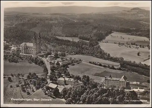 Temple de la poste de campagne Quatorze saints sur LICHENFELS 30.7.1936 sur AK approprié
