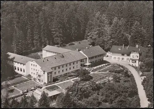 Temple de la poste de campagne 8411 Eichhofen sur AK Haus Werdefels, REGENSBURG 2 - 1.3.1963
