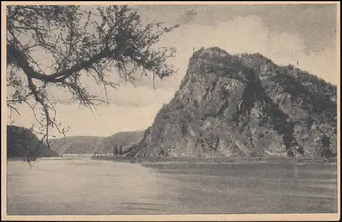 Temple de Landpost Wellmich sur St. Goarshausen sur AK Loreleyfeksen SSt 11.7.49