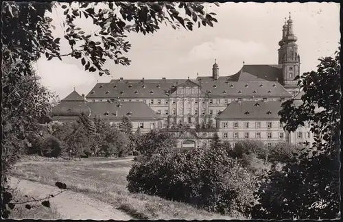 Landpost-Stempel Banz (Schloss Banz) auf passender AK, LICHTENFELS 8.6.1959