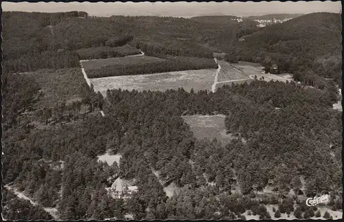 Landpost-Stempel Lipperreihe über BIELEFELD 9.8.1960 auf AK Fichteheim Senne II