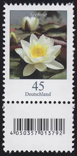 3303 nèfle 45 centimes de rouleau 500, numéro et champ de code -792 **