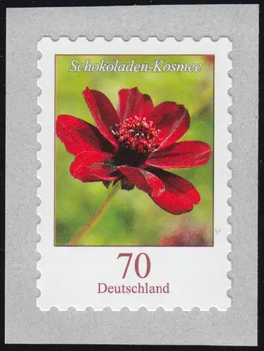 3197 Blume 70 Cent sk aus 500-Rolle mit UNGERADER Nummer, senkrecht **