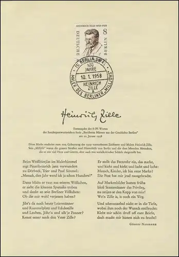 Berlin-ETB, point 36 Heinrich Zille, ESSt, lettre a)