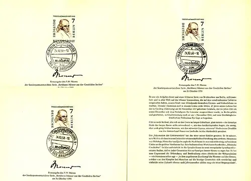 Berlin-ETB no 41 Mommsen, jeu de cachets: a,b,c