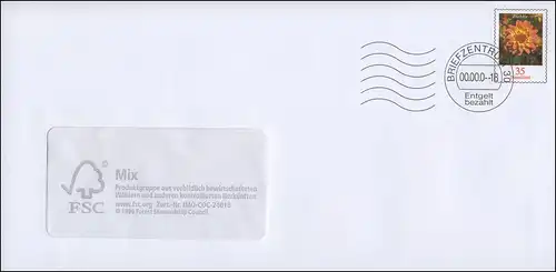 U 33/01 Fleur 35 Flexographie, 30 caractères, -24018, **