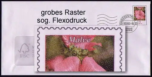 U 32Bb Blume 25 Flexodruck, BA 43274, Klappe rund, **