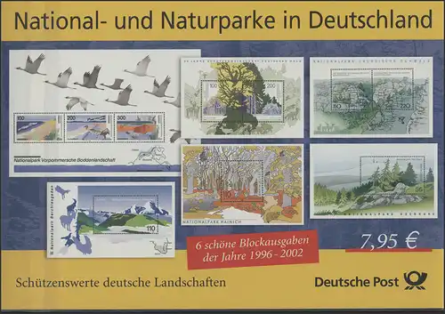 National- und Naturparke Blockausgaben 1996-2002 **
