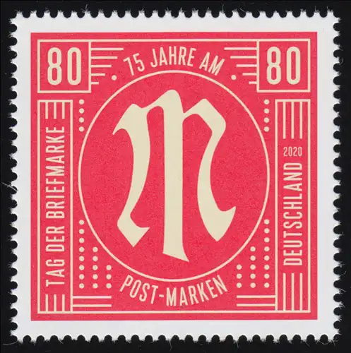 3564 Jour du timbre 75 ans Marques AM POST 2020, ** frais de port