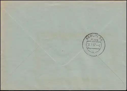 Lettre de la ZKD VEB chantier naval RECHLIN 13.1.67 sur MIROW 13.1 à BERLIN 16.1.68