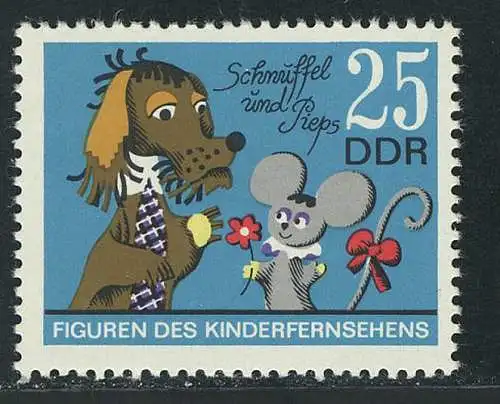 1811 Kinderfiguren Schnuffel und Pieps 25 Pf, postfrisch **