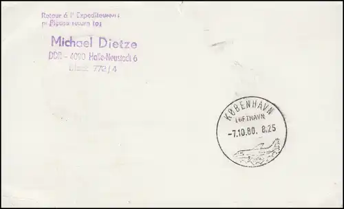 Carte postale privée PP 16/27a Vogtlandfahrt Zeppelin LZ 127, SSt REICHENBACH 28.9.89
