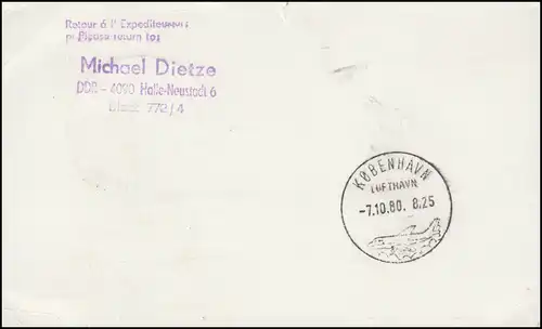 Privatpostkarte PP 16/27a Vogtlandfahrt Zeppelin LZ 127, SSt REICHENBACH 28.9.89