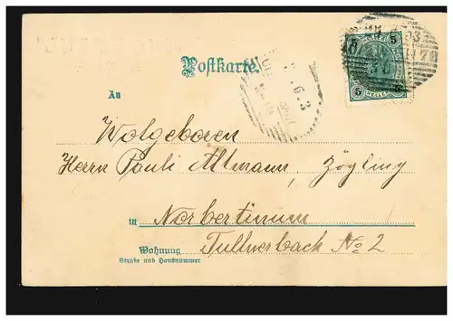 Ansichtskarte Vornamen: Hoch Paul! Kinder mit Vogel, WIEN 29.6.1913 