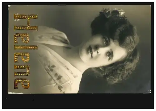 Carte postale Prénoms: Helene, photo de femme, JOHANNISKIRCHEN 3.12.1912