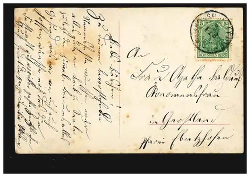 Carte Visual Prénoms: Agatha, Fille souriante, couru