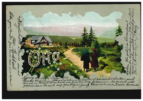 Carte postale Prénoms: Otto, Paysage, LEIPZIG 13b 22.6.1904