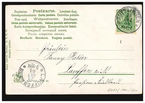 Ansichtskarte Vornamen: Fanny, Wehrmauer einer Stadt, TUTTLINGEN 23.10.1904