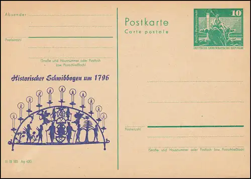 DDR P 79 Arc de Schweib historique vers 1796, **