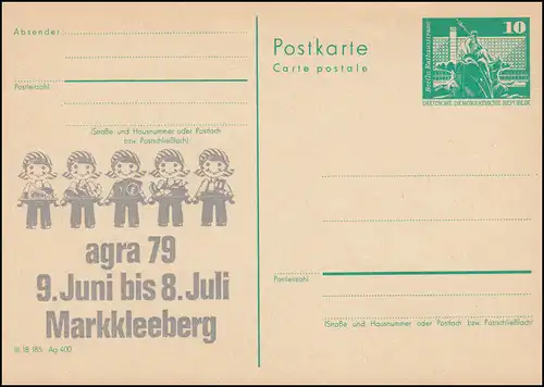DDR P 79 agra 79 Markkleeberg 1979, **