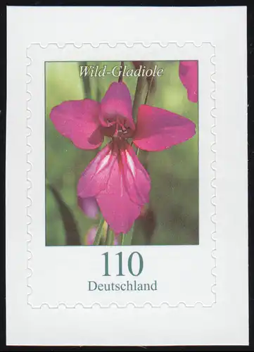 3489 Blume Wild-Gladiole 110 Cent, selbstklebend aus FB 92, **