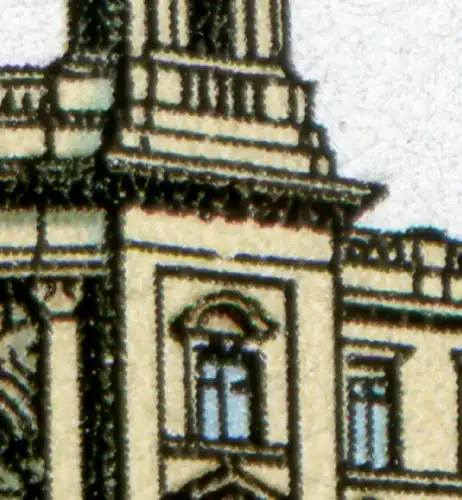 3146 Postmuseum Berlin: Bruch der Festerlinie im rechten Turm, Feld 24, **