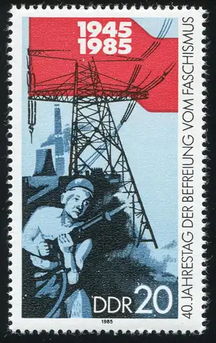 2942II Libération 20 Pf: traction droite du crochet endommagé, case 10 **