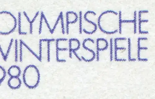 2478I Olympiade 10 Pf: unten links verkürztes R in WINTERSPIELE, Feld 25 **