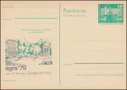 DDR P 79 agra 79 Markkleeberg 30 ans DD1979, MARKLEEBERG 1.11.79