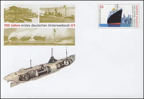 USo 124B Jubiläum 100 Jahre Unterseeboot 2006, schmale Klappe, **