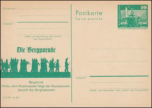 DDR P 79 Die Bergparade - Bergmusik 1982, **