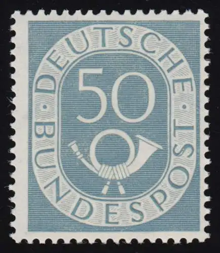 134 Posthorn 50 Pf, postfrisch **