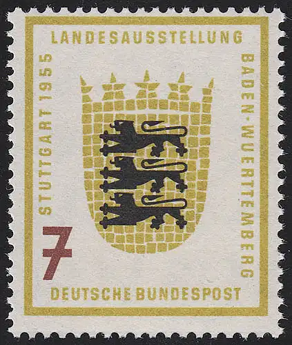 212Vd Bade-Wurtemberg 7 Pf ** post-fraîchissement