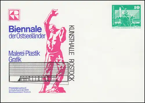 PP 15/19 Bâtiments Biennale du Rostock, pays de la mer Baltique 1981, **