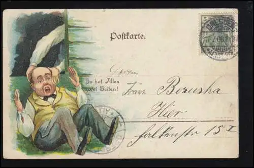 Kegels AK Sport: Sur le chemin de fer à Keling - Il a tout deux côtés! DRESDEN 17.7.1906