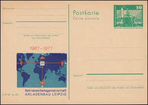 DDR P 79 Betriebsarbeitsgemeinschaft Anlagenbau Leipzig 1977, **