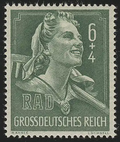 894 Ausstellung des Arbeitsdienstes RAD 6+4 Pf **