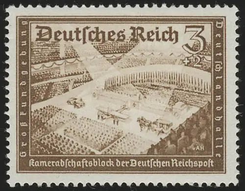 702 Kameradschaftsblock 3+2 Pf, postfrisch **