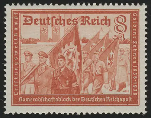 706 Kameradschaftsblock 8+4 Pf, postfrisch **