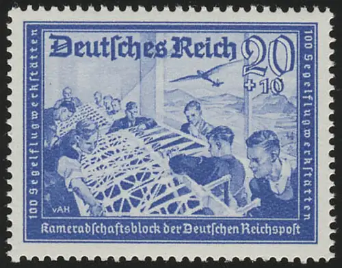 711 Kameradschaftsblock 20+10 Pf, postfrisch **