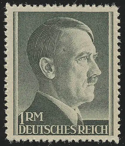 799A Hitler 1 Reichsmark ** postfrisch - WEIT gezähnt