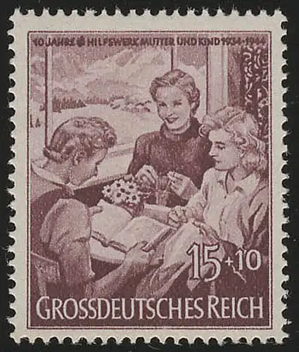 872 Mère et enfant 15+10 Pf **