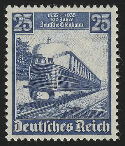 582 Deutsche Eisenbahn 25 Pf - Der fliegende Hamburger, postfrisch **