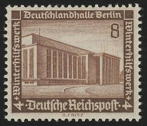 638 Winterhilfswerk Deutschlandhalle 8 Pf **