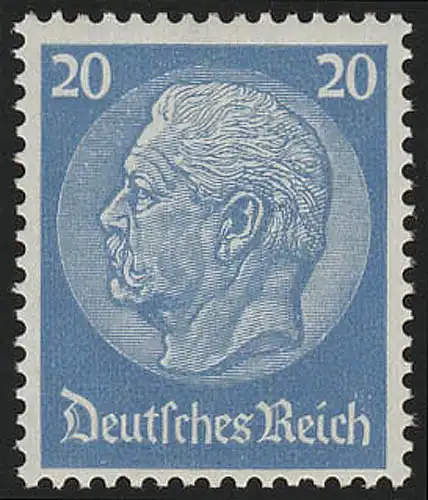 521X Hindenburg-Medaillon 20 Pf, postfrisch **