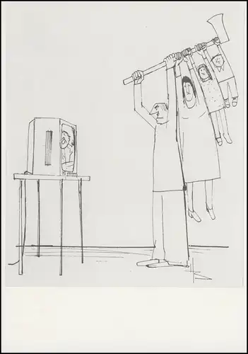 PP 19/9 Henry Büttner: Sans titre / dessin de plume, **